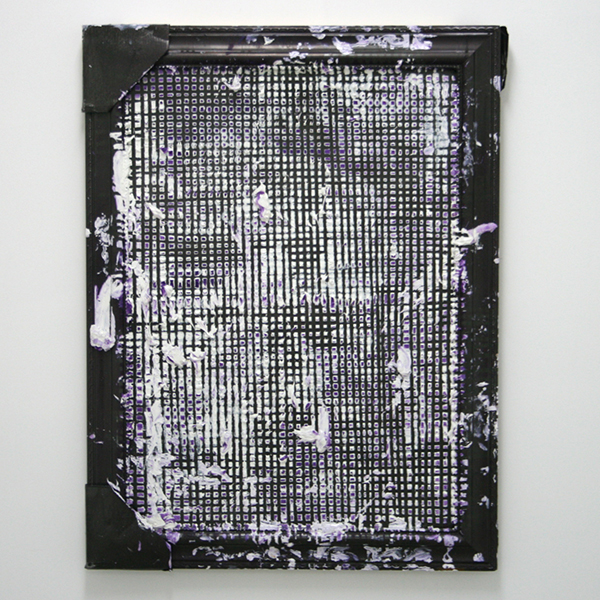 Michiel Ceulers - Back once again (forever) - 61x81cm Olieverf en spuitbus op gevonden raam en karton Michiel Ceulers - Back once again (forever) - 61x81cm Olieverf en spuitbus op gevonden raam en karton