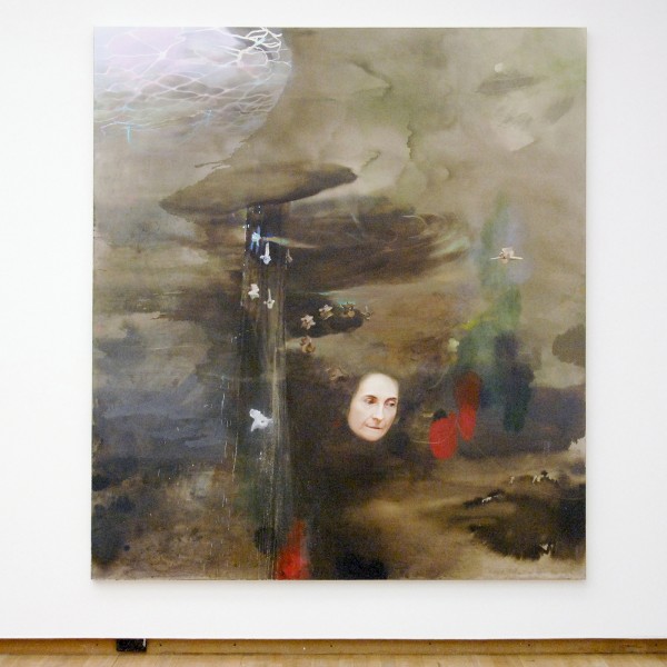 Monika Baer - Vampire (1) - Inkt, as en olieverf op doek