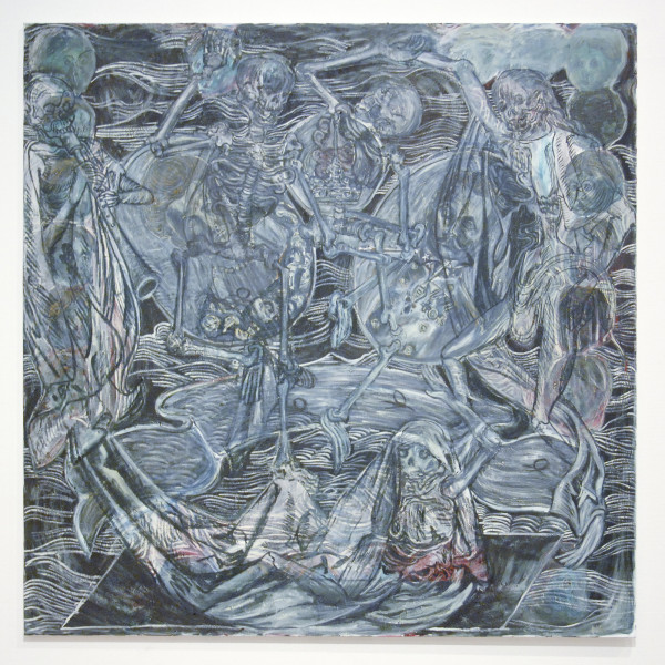 Natasja Kensmil - Imago Mortis - 200x200cm Olieverf op doek