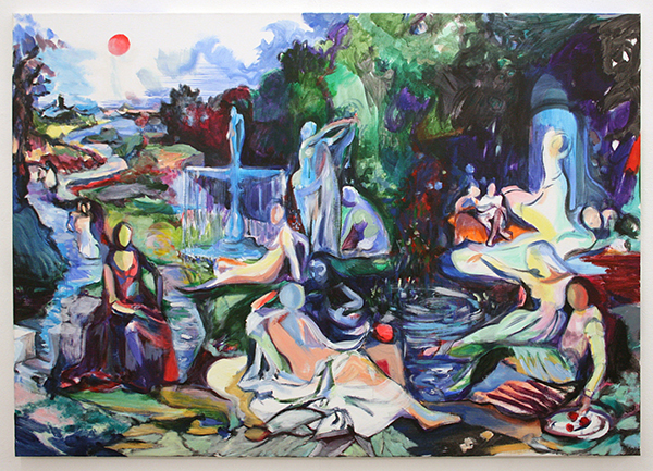 Nick Andrews - Sarcred Themes - 175x130cm Acrylverf op doek 2011