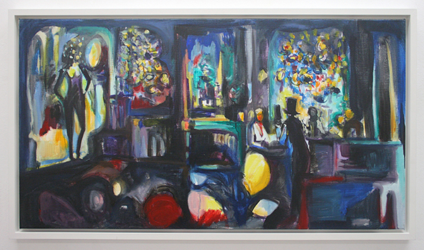 Nick Andrews - Wrong Place, Right Night - 125x65cm Acrylverf en Olieverf op doek, 2012
