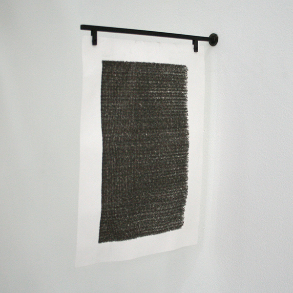 Nickel van Duijvenboden - Notes of 2011, Superimposed (In Progress) - 23x32cm Typmachine inkt op papier en metaal