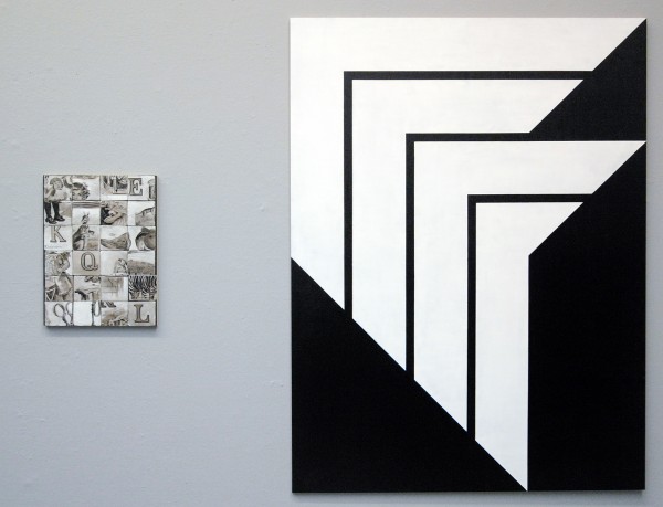 Niek Hendrix - Euthymius - 50,5x38cm Olieverf en potlood op paneel & Zero Eleven - 120x160cm Olieverf op paneel