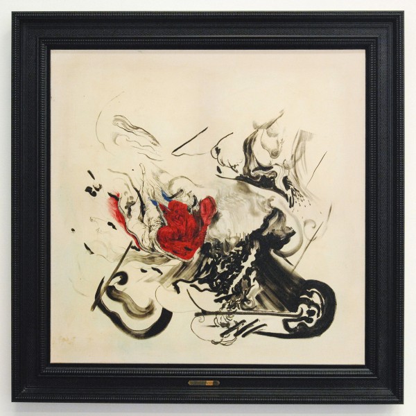 Niels Broszat - De Tweede Verdrinking bij Diepzee - Olieverf en houtskool op katoen