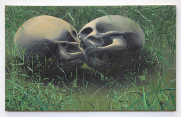 Olphaert den Otter - Paolo e Francesca - 50x81cm Eitempera op canvas op paneel 2012