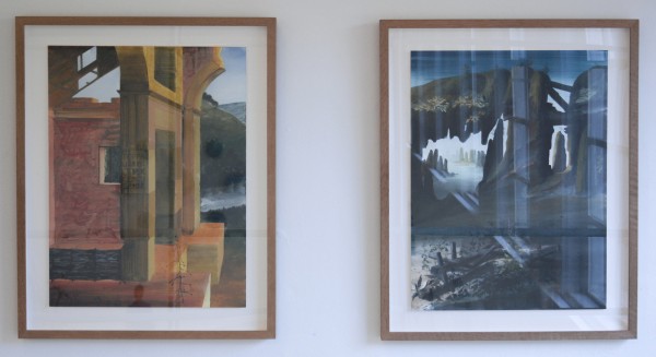 Olphaert den Otter - Uit de Stal en Kluismorfologie serie, Geen Madonne in de grot van Leonardo & Geen Aanbidding van Foppa - Eitempera op papier