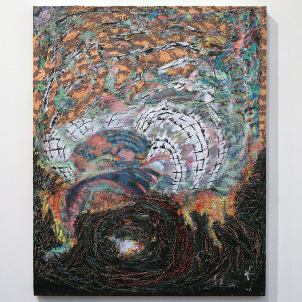 Omar Koubaa - Working with dark soil 4 - 100x70cm Acrylverf op doek Omar Koubaa - Working with dark soil 4 - 100x70cm Acrylverf op doek