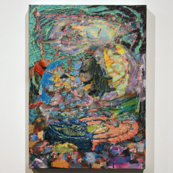 Omar Koubaa - Working with dark soil E - 70x50cm Acrylverf op doek Omar Koubaa - Working with dark soil E - 70x50cm Acrylverf op doek