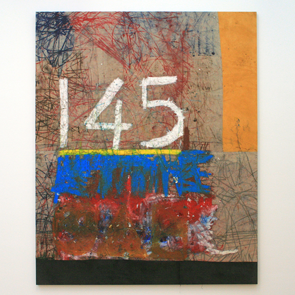 Oscar Murillo - 145 Minutes I Clocked In This Week - 265x215cm Vetkrijt en olieverf op doek