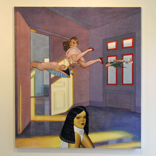 Pat Andrea - Dammerung - 180x160cm Olieverf en caseine op paneel