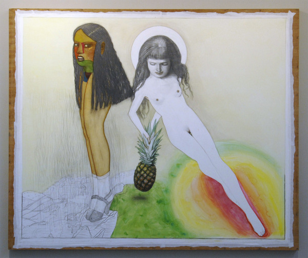 Pat Andrea - Zachte Warme Regen - 150x180cm Gemengde techniek op papier