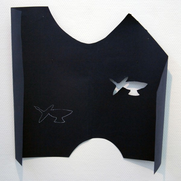 Paul Drissen - Vlak Vouw Lijn Gat - 50x48x14cm Papier