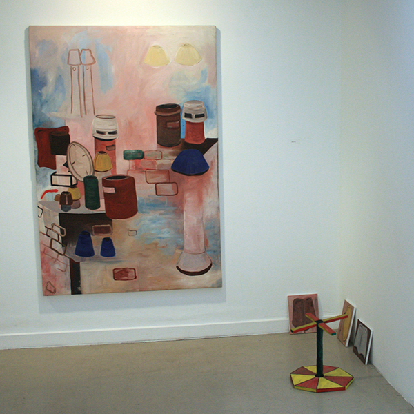 Paul de Jong - Geen Titel - 139x145cm Olieverf op canvas (en diverse kleine zonder titels)