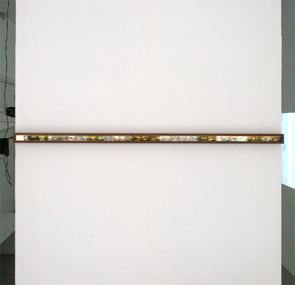 Pawel Kruk - 36-1 Views on Mount Fuji - 140x5cm Negatieven op perspex, licht en hout