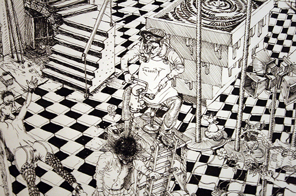 Peter Feiler - Aus dem NWO leben - 60x42cm (detail)