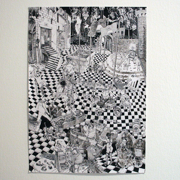 Peter Feiler - Aus dem NWO leben - 60x42cm