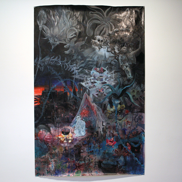 Peter Feiler - Melancholie - 243x149cm Acrylverf op papier