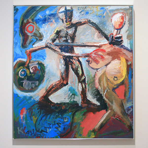 Peter Klashorst - Adam en Eva - Olieverf en acrylverf op doek 1982