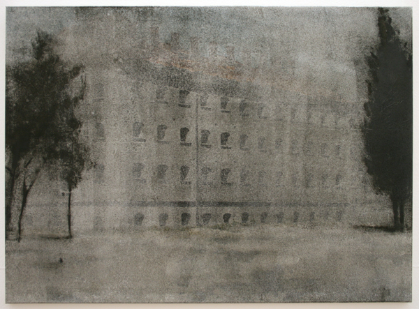 Peter Redert - Haus im Osten - Olieverf op doek Peter Redert - Haus im Osten - Olieverf op doek