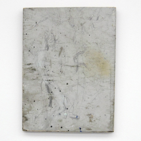 Philippe Vandenberg - Les Coliquies du roi sont tres mechantes - Olieverf en potlood op hout (4 maal)