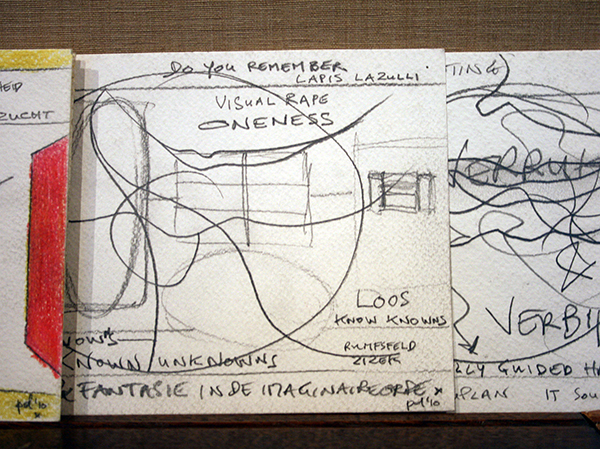 Piet Dirkx - Taalpap - 14x9cm, 30 bladzijden leporello (detail)