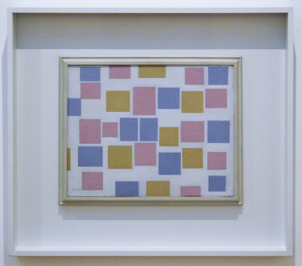 Piet Mondriaan - Compositie No3 met kleurvlakjes - Olieverf op doek, 1917