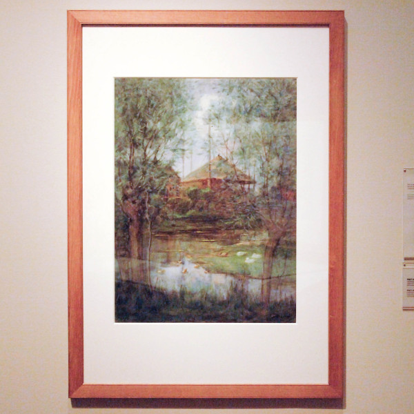 Piet Mondriaan - Hooischelf - Waterverf en zinkwit op papier 1897-1898 (Gebruikt voor Compositie I)