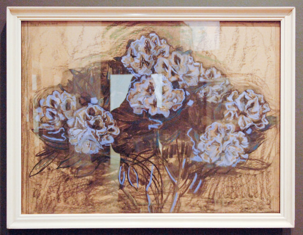 Piet Mondriaan - Rhodododendrons - Houtskool en pastel op papier 1910