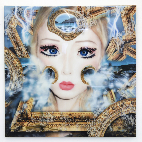 Pinar & Viola - I'll make you feel Real (Ocean) - 85x85cm Inkjet op liquid gloss