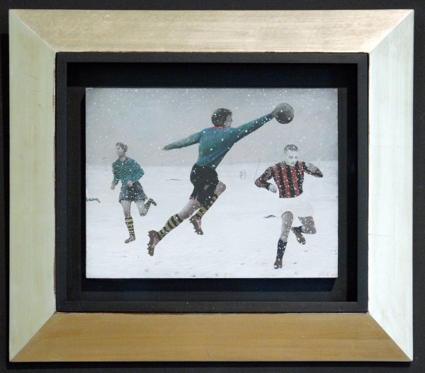 Pyke Koch - Voetballers V - Tempera op papier op doek, 1959