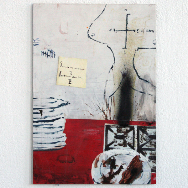 Raaf van der Sman - Kitchen - Gemende techniek op papier op aluminium Raaf van der Sman - Kitchen - Gemende techniek op papier op aluminium