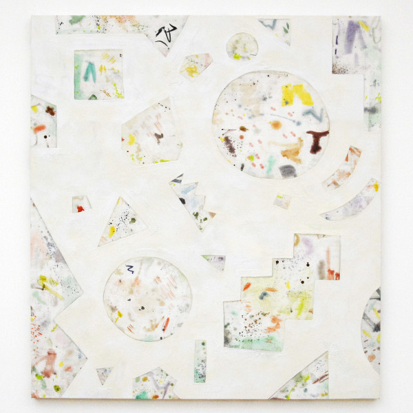 Rebecca Morris - Untitled (#05-11) - Olieverf en spuitbus op canvas