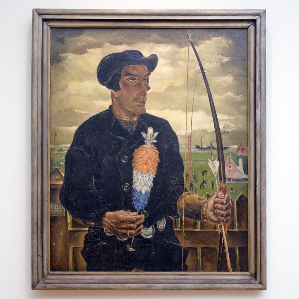 Reinmond Kimpe - Zeeuwse boogschutter - 120x100cm Olieverf op doek, 1941, verworven in 1941