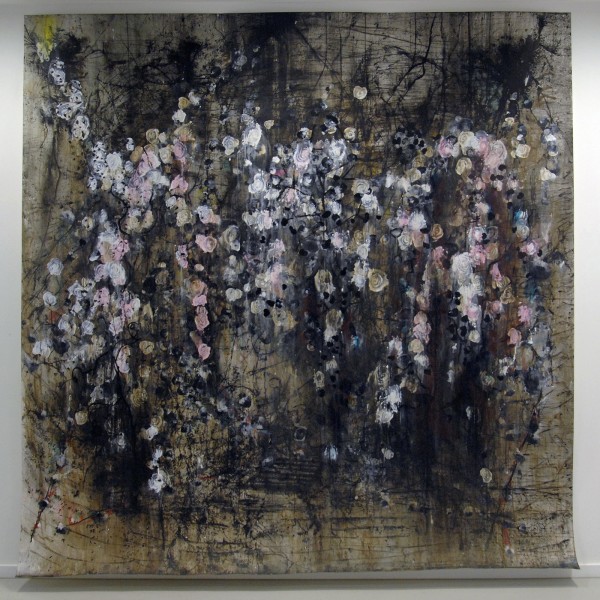 Reinoud van Vught - Put - 240x240cm Acrylverf, bister, houtskool en inkt op paper