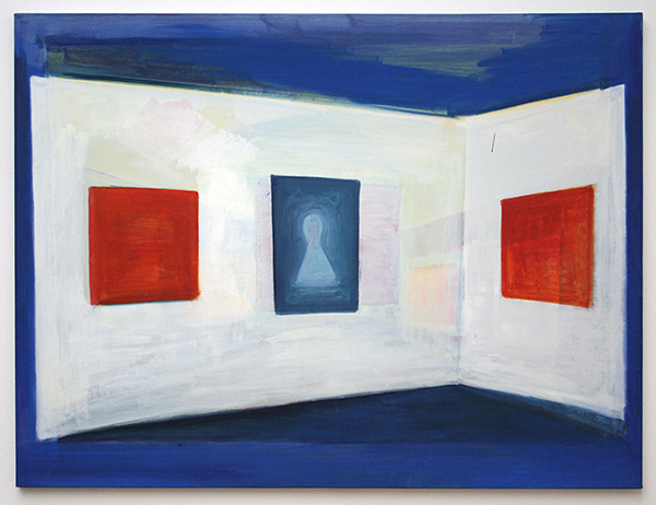 Rene Daniels - Painting on the Flag - Acrylverf op doek 1986