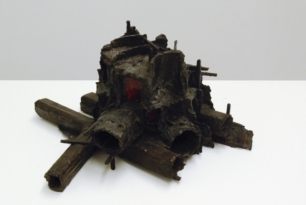 Rob Voerman - Traverse #1 - 40x38x24cm Brons en glas