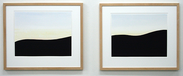 Robbine Clignett - Indigo & Indigo - 37x47cm Aquarel op papier