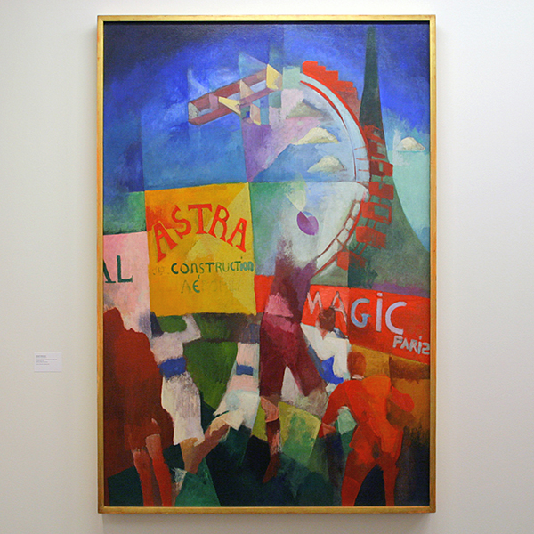 Rober Delaunay - L'equipe de Cardiff (Het Team van Cardiff) - Olieverf op doek