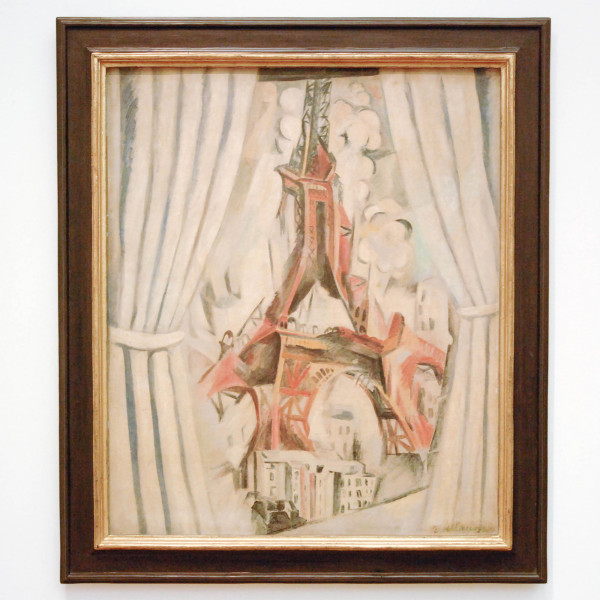 Robert Delaunay - La Tour Aux Rideaux (De Toren en Gordijnen) - Olieverf op doek 1910