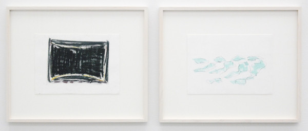 Robert Zandvliet - Studio - Oostindische inkt, grafiet en oliepastel op papier, 5 van 10 bladen (detail)