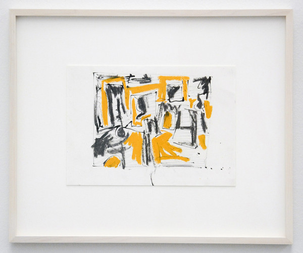 Robert Zandvliet - Studio - Oostindische inkt, grafiet en oliepastel op papier, 5 van 10 bladen (detail)