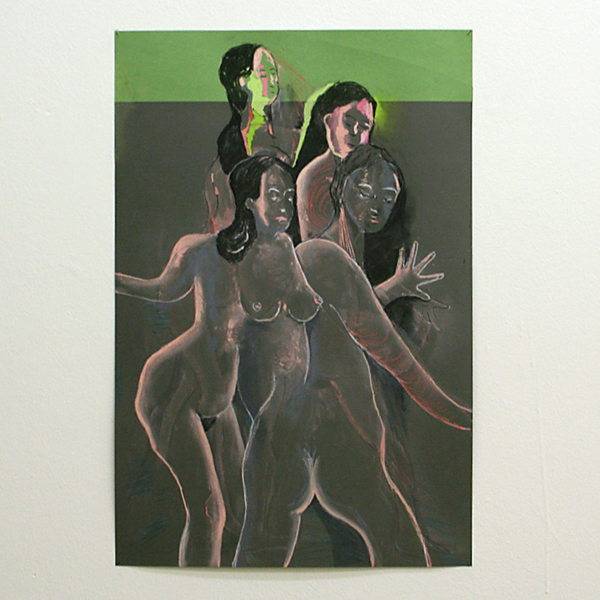 Roland Sohier - Zonder Titel (2107) - 75x50cm Pastel op papier