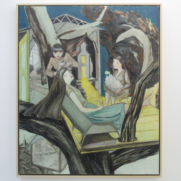 Rosa Loy - Baumtage - 130x110cm Caseine op canvas