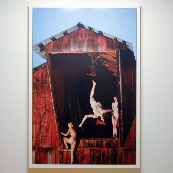 Ryan McGinley - Barn Flip (Red) - 182x121cm C-print