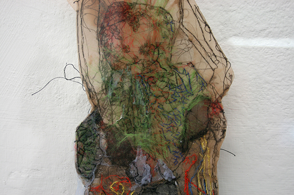 Saminte Ekeland - Tales of Love Part One - 73x53cm Borduursel, polyesther, garen, acryl en nylon (detail)