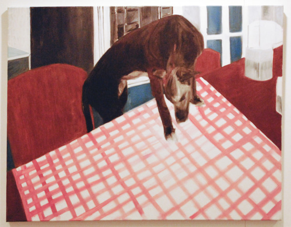 Sara van Woerden - Op Tafel - 90x70cm Olieverf op canvas