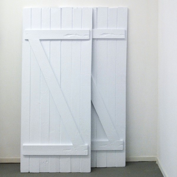 Sarah & Charles - Two Barn Doors - Witte PVC