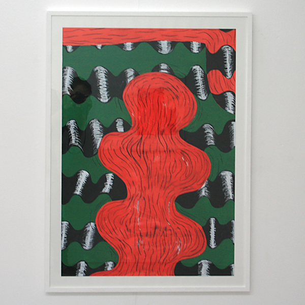 Sarah Verbeek - Untitled - 100x70cm Acrylverf en oliepastel op papier