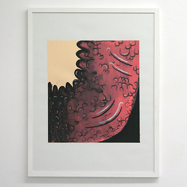 Sarah Verbeek - Untitled - 40x37cm Acrylverf en oliepastel op papier