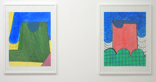 Sarah Verbeek - Untitled - 60x50cm Acrylverf, oliepastel en potlood op papier